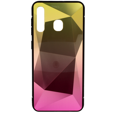 Picture of Mocco Stone Ombre Back Case Silicone Case With gradient Color For Apple iPhone X / XS Yellow - Pink