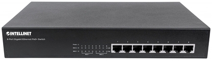 Attēls no INTELLINET Switch  8x GE Desktop PoE+