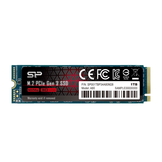 Изображение Dysk SSD P34A80 1TB PCIe M.2 NVMe 3400/3000 MB/s 