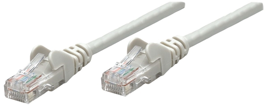 Picture of Intellinet Network Patch Cable, Cat6A, 20m, Grey, Copper, S/FTP, LSOH / LSZH, PVC, RJ45, Gold Plated Contacts, Snagless, Booted, Lifetime Warranty, Polybag