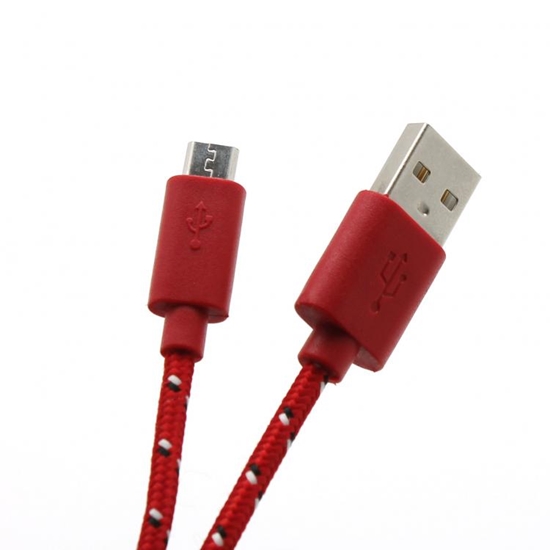 Picture of Sbox USB-1031R USB->Micro USB 1M Red