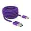 Attēls no Sbox USB->Micro USB M/M 1m USB-10315U plum purple