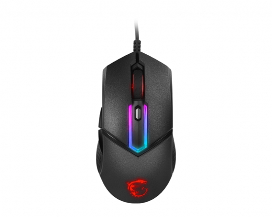 Picture of MSI CLUTCH GM30 RGB Optical Gaming Mouse '6200 DPI Optical Sensor, 6 Programmable button, Dual-Zone RGB, Ergonomic design, OMRON Switch with 20+ Million Clicks, RGB Mystic Light'