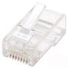 Picture of Intellinet RJ45 Modular Plugs, Cat5e, UTP, 2-prong, for stranded wire, 15 µ gold plated contacts, 100 pack