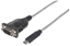 Attēls no Manhattan USB-C to Serial Converter, Male to Male, USB-C to Serial/RS232/COM/DB9 Port, Prolific PL-2303RA Chip, Cable 45cm, Silver/Black, Polybag