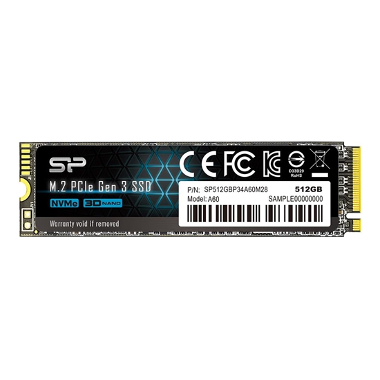 Picture of Silicon Power P34A60 M.2 512 GB PCI Express SLC NVMe