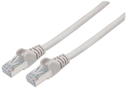 Attēls no Intellinet Network Patch Cable, Cat6, 30m, Grey, Copper, S/FTP, LSOH / LSZH, PVC, RJ45, Gold Plated Contacts, Snagless, Booted, Lifetime Warranty, Polybag