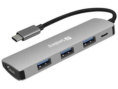 Attēls no Sandberg USB-C Dock HDMI+3xUSB+PD 100W