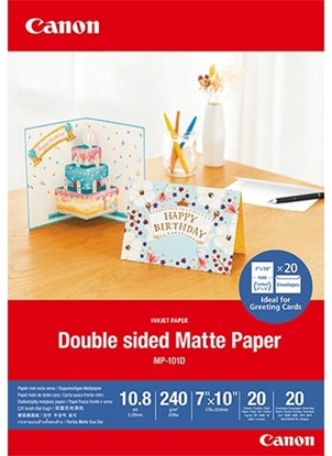 Attēls no Canon MP-101 D 7x10 , 20 Sheets Double sided Matte Paper, 240 g