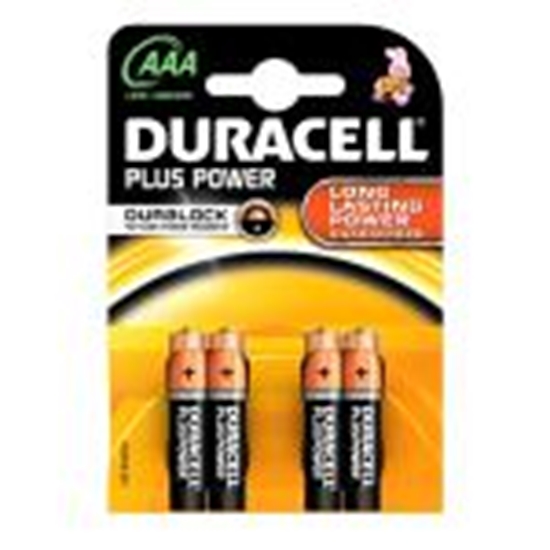 Picture of Baterijas AAA DURACELL Alkaline LR03 cena par 4gab.