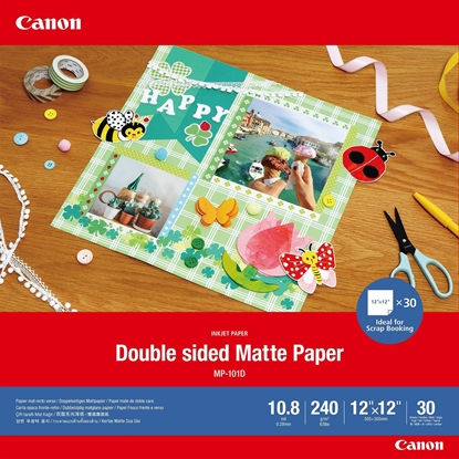 Attēls no Canon MP-101 D 12x12 , 30 Sheets Double sided Matte Paper, 240 g