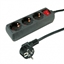 Изображение ROLINE Power Strip, 3-way, with Switch, black, 3 m