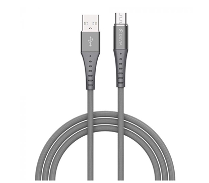 Attēls no Devia Braid Series Cable (2.1A Android) 1M silvery