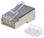 Picture of Intellinet RJ45 Modular Plugs, Cat6A, STP, 3-prong, for solid wire, 15 µ gold plated contacts, 90 pack