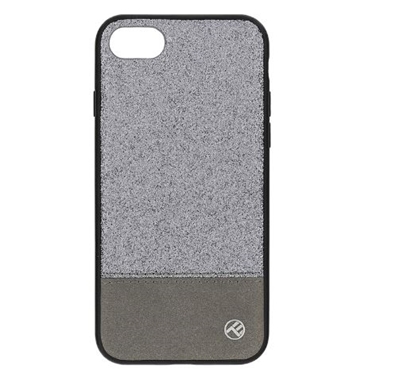 Attēls no Tellur Cover Synthetic Leather Glitter II for iPhone 8 silver