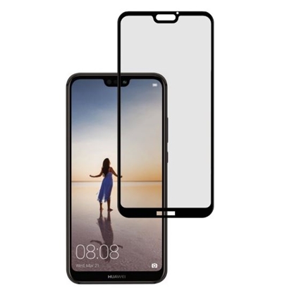 Изображение Tellur Tempered Glass 3D Case Friendly Full Glue for Huawei P20 Lite black