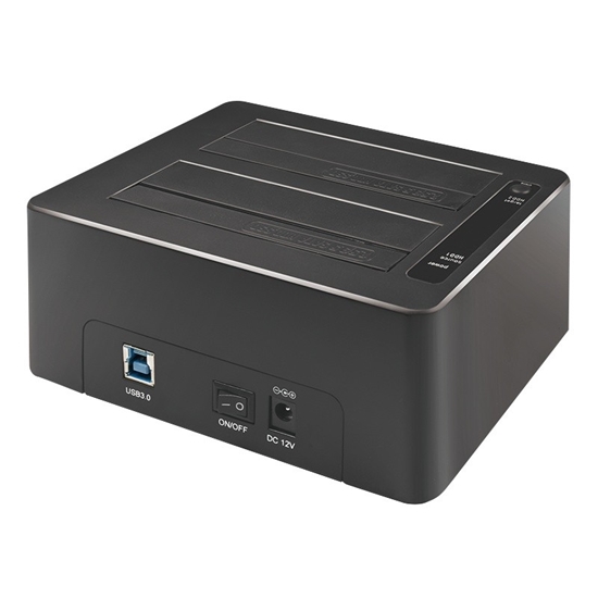 Изображение Stacja dokująca USB 3.0 dla 2 x 2.5/3.5 cala SATA HDD/SDD 