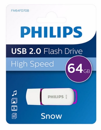 Attēls no Philips USB 2.0             64GB Snow Edition Magic Purple