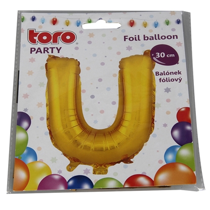 Изображение Balons burts U 30cm folija, zelta