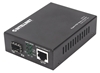 Picture of Intellinet Gigabit PoE+ Media Converter, 1 x 1000Base-T RJ45 Port to 1 x SFP Port, PoE+ Injector