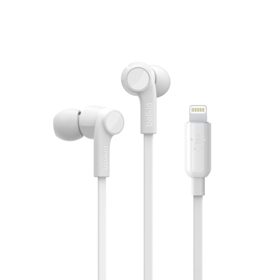 Picture of Belkin Rockstar In-Ear Headphone Lightning white G3H0001btWHT