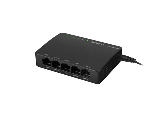 Изображение Przełącznik 5X 1GB/S GIGABIT 12V Ethernet DSP2-1005-12V 