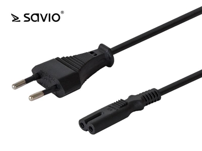 Изображение SAVIO Power cable 2pin (M) 3m CL-105 Black