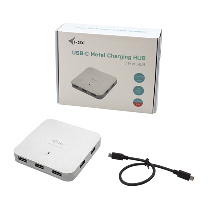 Picture of i-tec Metal USB-C Charging HUB 7x USB 3.0 + Power Delivery 60W