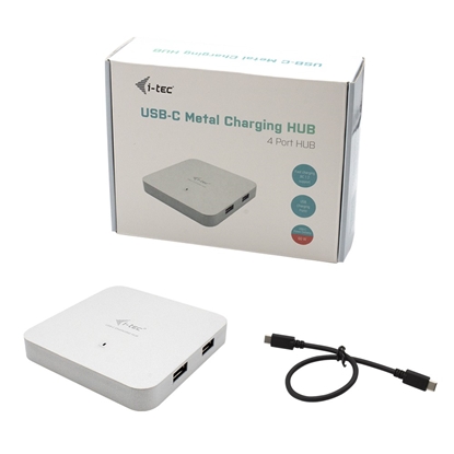 Изображение i-tec Metal USB-C Charging HUB 4x USB 3.0 + Power Delivery 60W