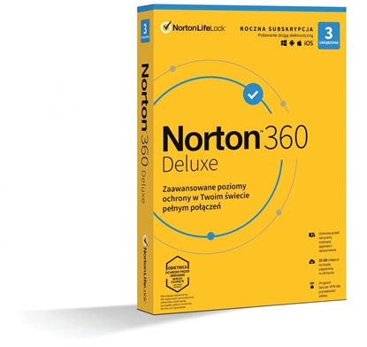 Attēls no *Norton 360 DELUX   25GB PL 1U 3Dvc 1Y   21408734 