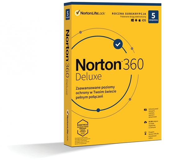 Изображение Norton 360 DELUX   50GB PL 1U 5Dvc 1Y   21408667 
