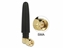 Picture of Delock WLAN 802.11 b/g/n Antenna SMA plug 90° 2 dBi omnidirectional with tilt joint and flexible material black