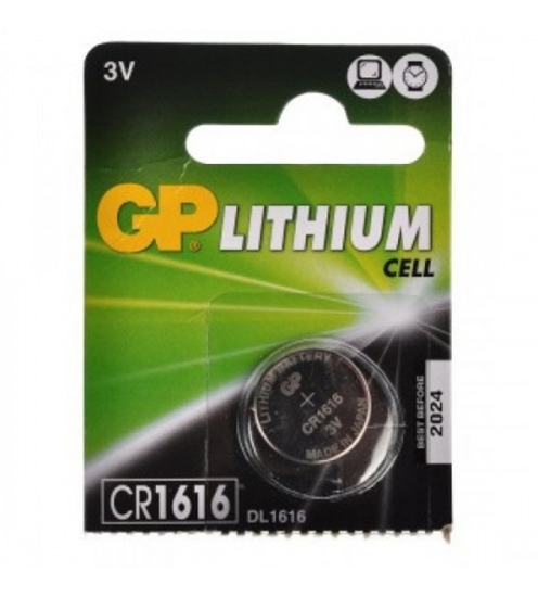 Изображение Baterijas GP CR1616 Lithium Kods CR1616-G5