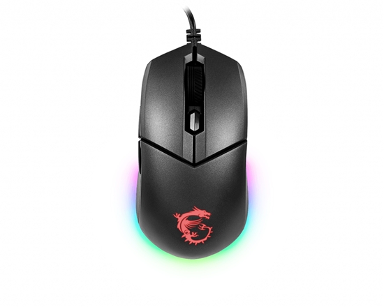 Picture of MSI CLUTCH GM11 WHITE Gaming Mouse '2-Zone RGB, upto 5000 DPI, 6 Programmable button, Symmetrical design, OMRON Switches, Center'