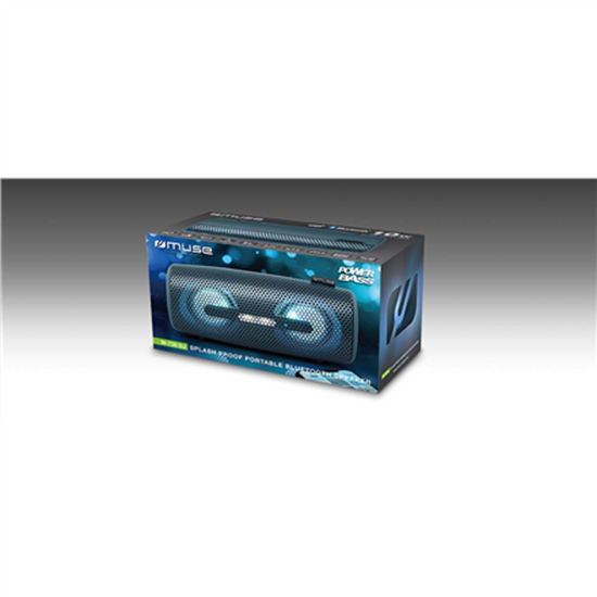 Picture of Muse M-730 DJ Speaker, Wiresless, Bluetooth, Black | Muse | M-730 DJ | 2x5W  W | Bluetooth | Blue | NFC | Portable | Wireless connection