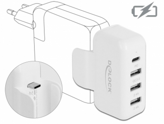 Изображение Delock Adapter for Apple power supply with PD and QC 3.0