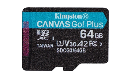 Изображение Atmiņas karte Kingston  Canvas Go Plus MicroSDXC 64GB