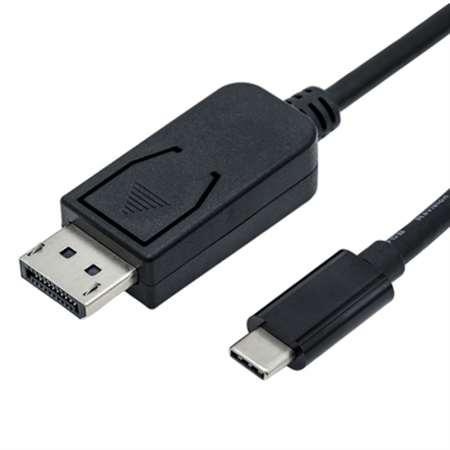 Attēls no ROLINE Type C - DisplayPort Cable, M/M, 1 m