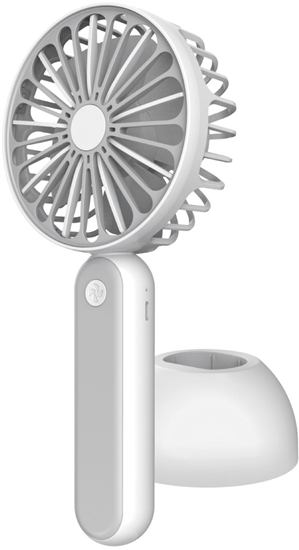 Изображение Platinet rechargeable fan 1200mAh, white/grey (45246)