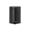 Изображение BRABANTIA atkritumu tvertne ar pedāli NewIcon, 5 l, Matt Black