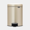 Изображение BRABANTIA atkritumu tvertne ar pedāli NewIcon, 5 l, Champagne