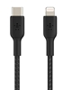 Picture of Belkin Lightning/USB-C Cable 2m braided, mfi cert., black