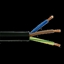Attēls no CYKY 3x2.5 elektrības kabelis ar vara monolītu dzīslu. Paredzēts lietošanai ārtelpās.