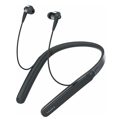 Picture of Sony WI1000XM2B.CE7 headphones/headset Wired & Wireless Neck-band Calls/Music Bluetooth Black