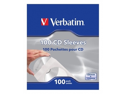 Picture of 1x100 Verbatim CD/DVD Sleeves