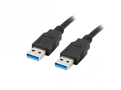 Picture of Kabel USB-A M/M 3.0 1.8m Czarny 