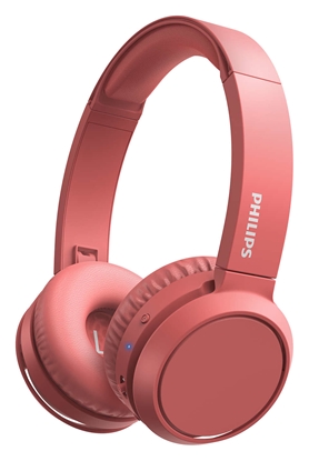 Picture of PHILIPS Wireless On-Ear Headphones TAH4205RD/00 Bluetooth®, Built-in microphone, 32mm drivers/closed-back, Red