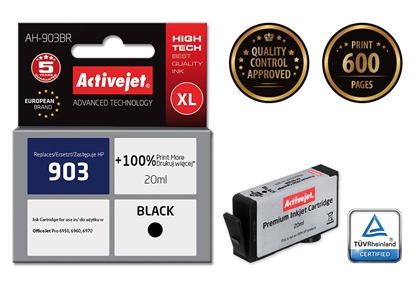 Attēls no Activejet AH-903BR ink (replacement for HP 903 T6L99AE; Premium; 20 ml; black)