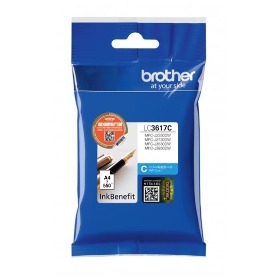 Picture of Brother LC-3617C ink cartridge 1 pc(s) Original Standard Yield Cyan