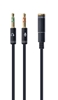 Изображение Gembird !Adapter audio stereo 3.5mm mini Jack/4PIN/ audio cable 0.2 m 2 x 3.5mm Black